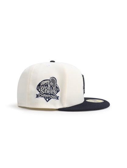 New Era 5950 World Series Champions Dodgers Hat - Chrome/Navy Denim Exchange