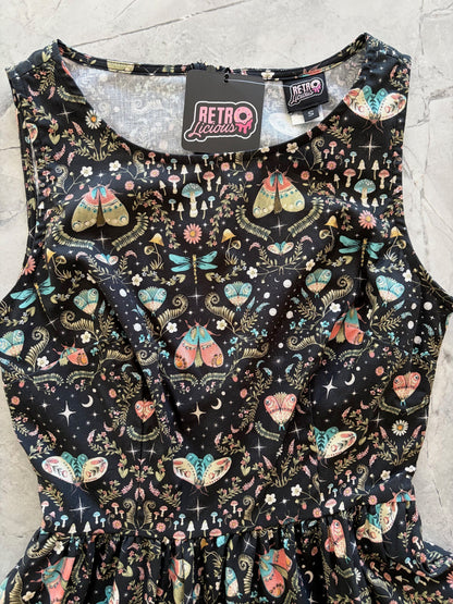 Midnight Midi Dress Retrolicious