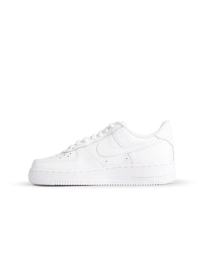 Nike Big Kids Air Force 1 LE – Triple White Denim Exchange