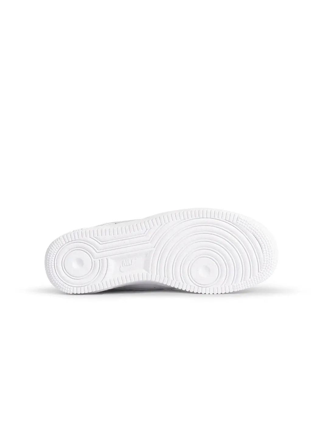 Nike Big Kids Air Force 1 LE – Triple White Denim Exchange