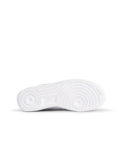 Nike Big Kids Air Force 1 LE – Triple White Denim Exchange