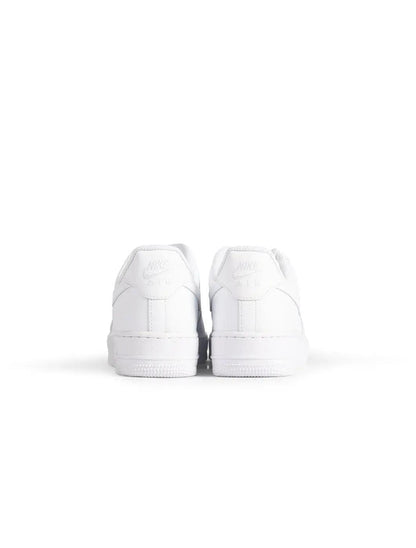 Nike Big Kids Air Force 1 LE – Triple White Denim Exchange