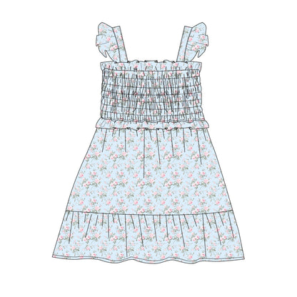 Eloise - Smocked Dress Blush Lotus