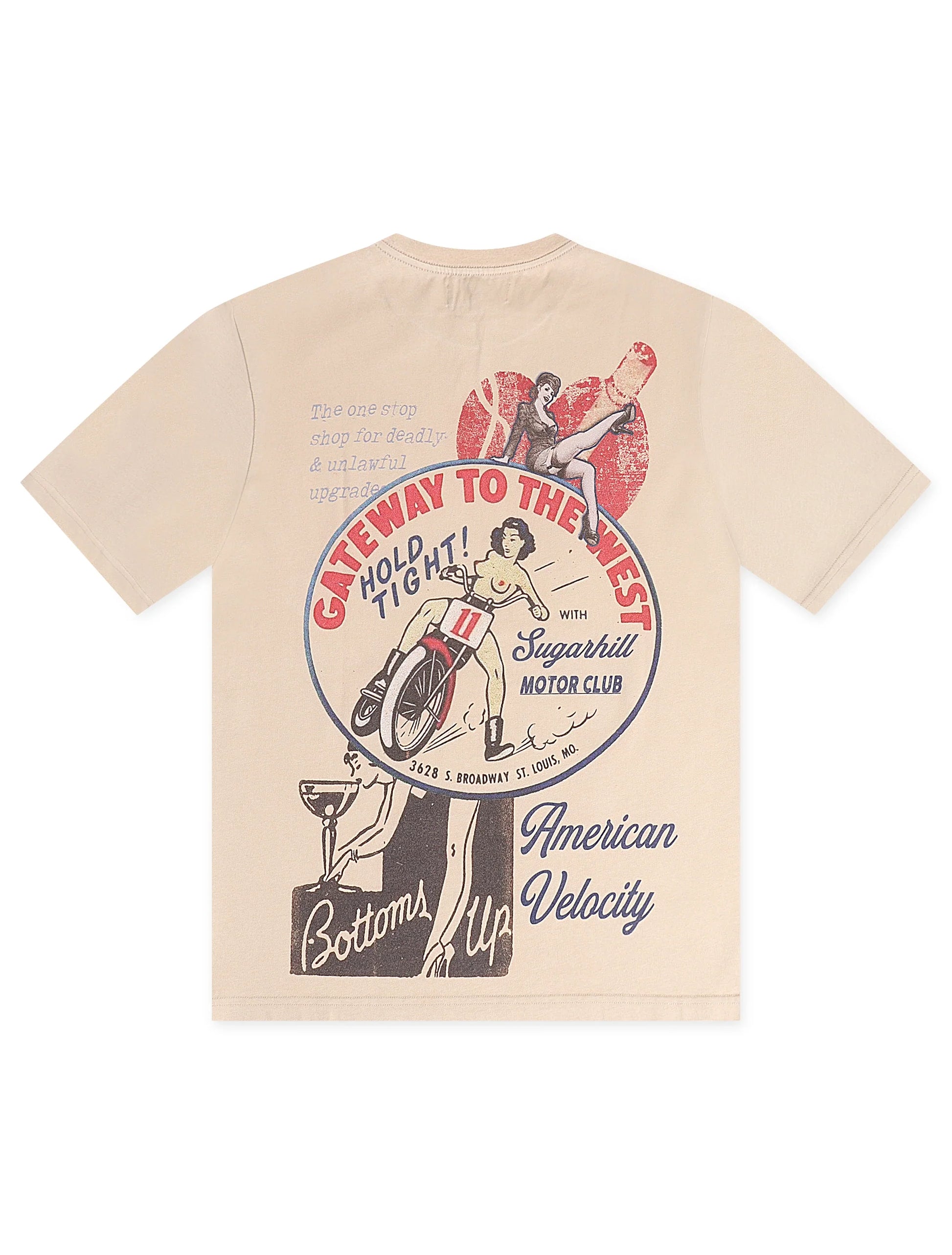 Sugarhill "Velocity" T-Shirt - Wheat Vintage Denim Exchange