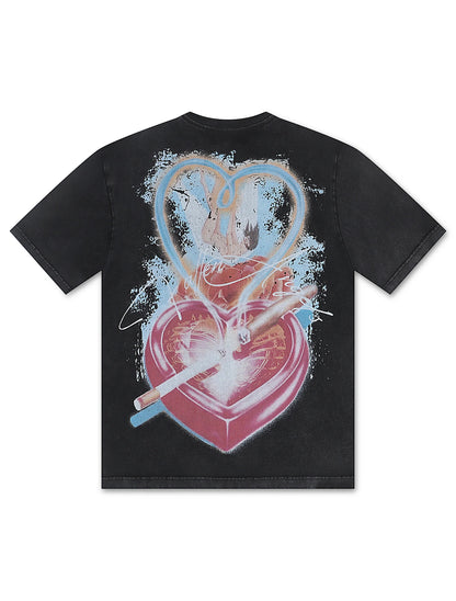 Sugarhill "Memoir" T-Shirt - Black Vintage Denim Exchange