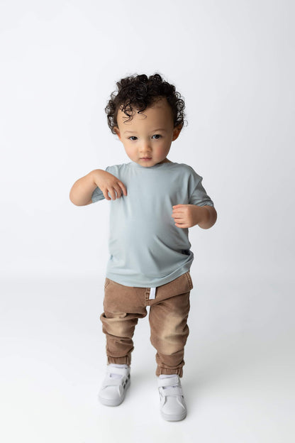 Everyday Tee - Pale Blue Blush Lotus