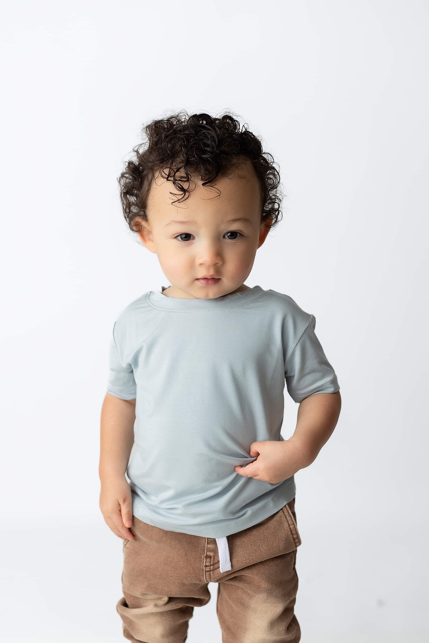 Everyday Tee - Pale Blue Blush Lotus