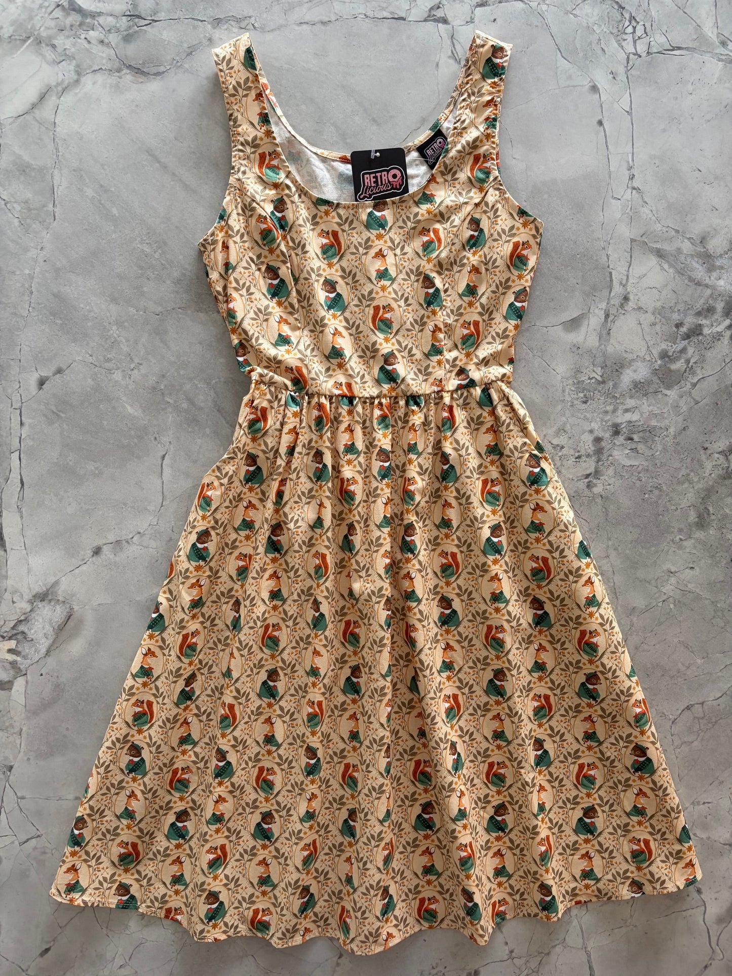 Woodland Scout Fit & Flare Dress Retrolicious