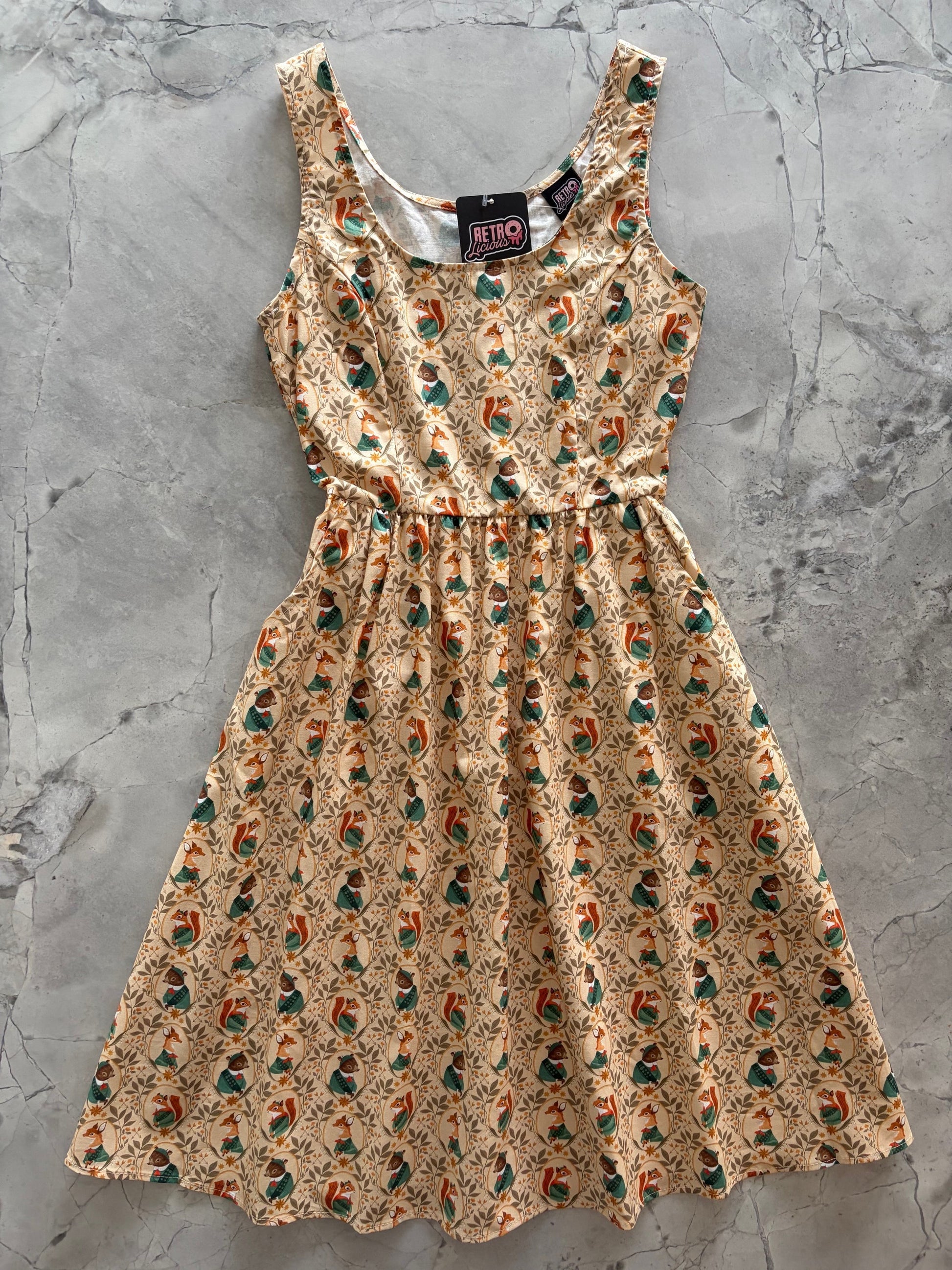 Woodland Scout Fit & Flare Dress Retrolicious