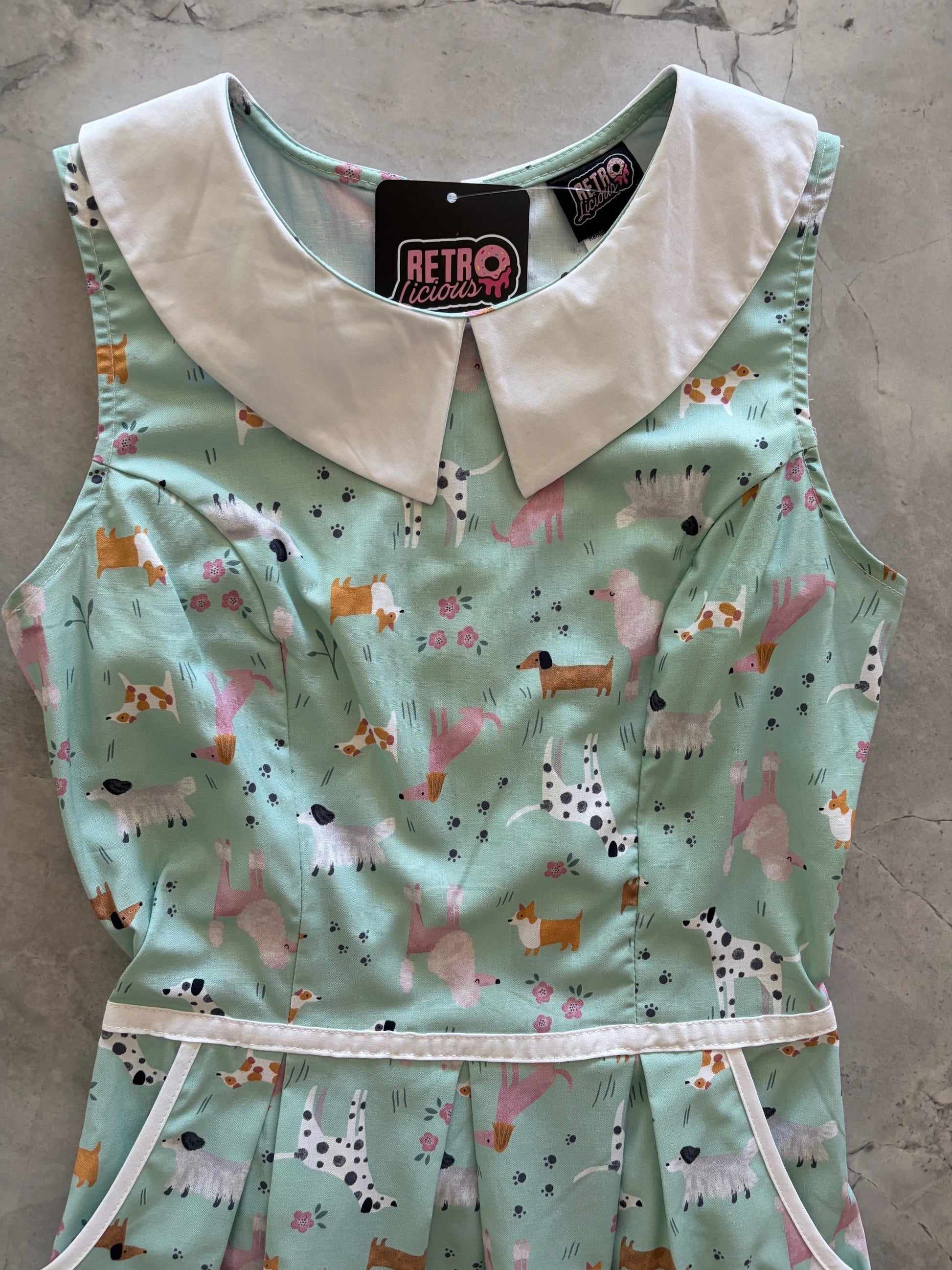 Dogs Collared Dress Retrolicious
