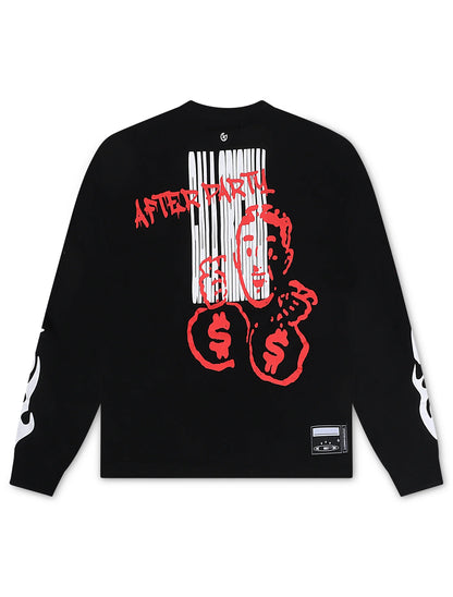 Gala Vandal Layer Long Sleeve - Black/Red Denim Exchange