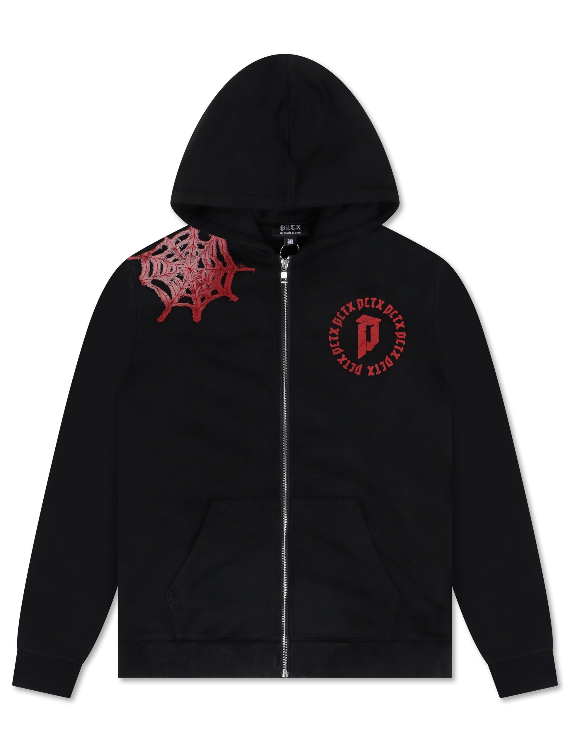 Politics Spider Web 301 Hoodie - Black Denim Exchange