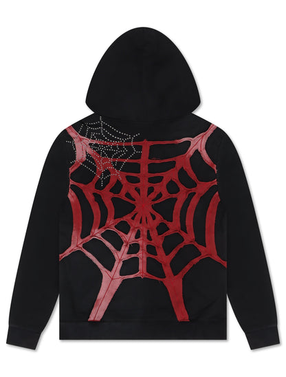 Politics Spider Web 301 Hoodie - Black Denim Exchange