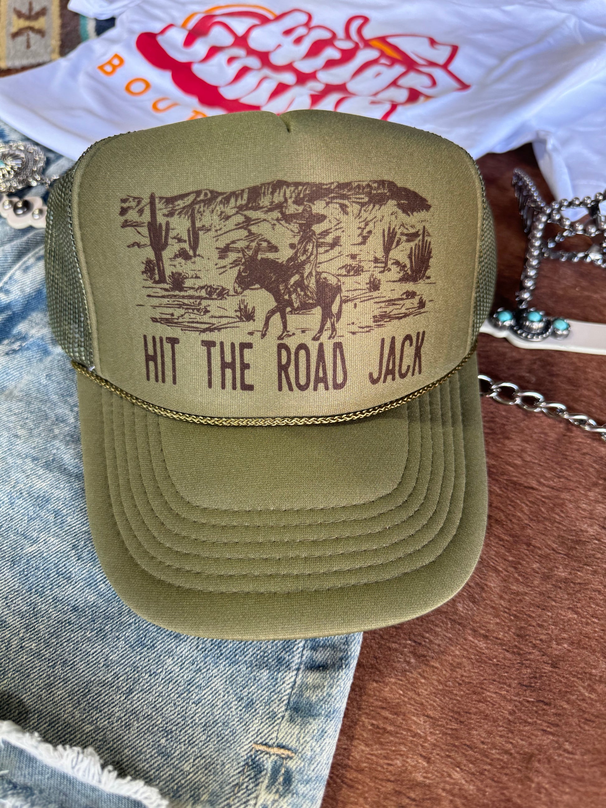 Hit The Road Jack Trucker Hat Wild Junkie
