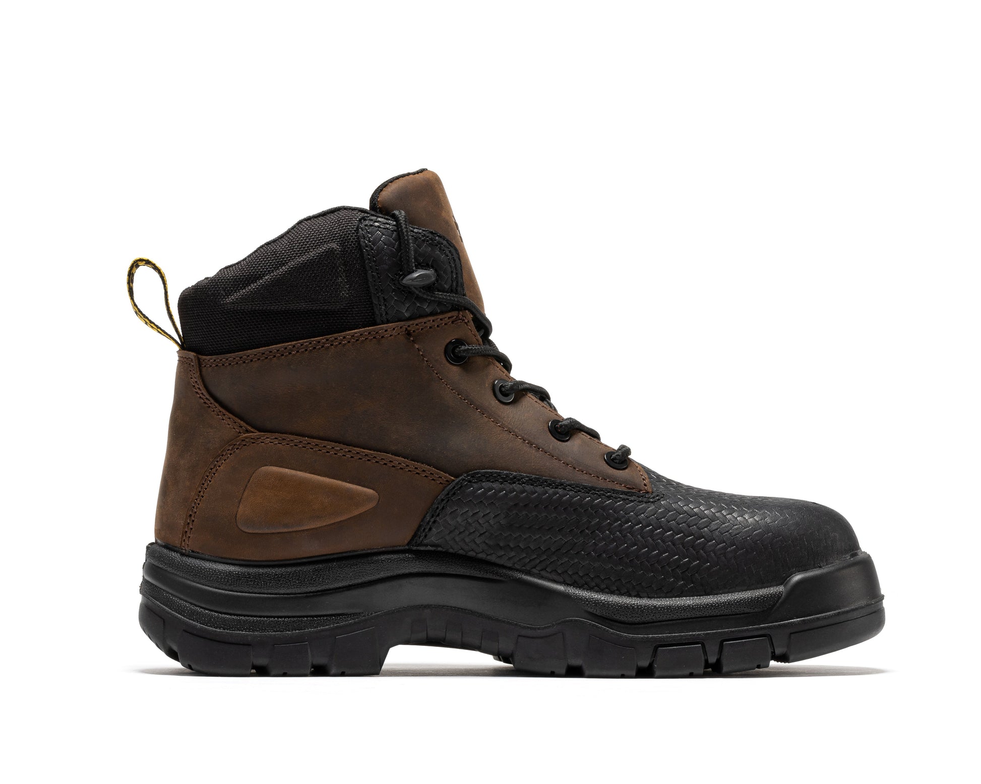 ROCKROOSTER Marfa Brown 6 Inch Waterproof Composite Toe Leather Work Boots CP210 Rock Rooster Footwear Inc