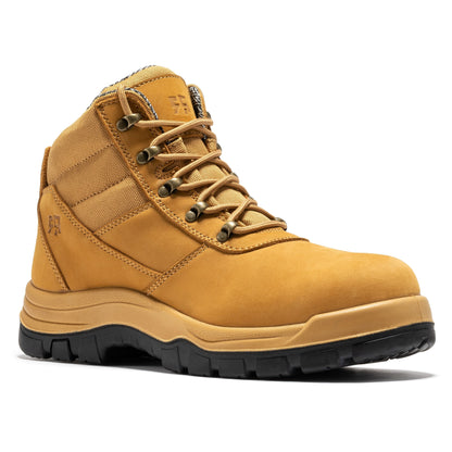 ROCKROOSTER Avalon Black 6 Inch Zip-sided Composite toe Leather Work Boots CP213BK Rock Rooster Footwear Inc