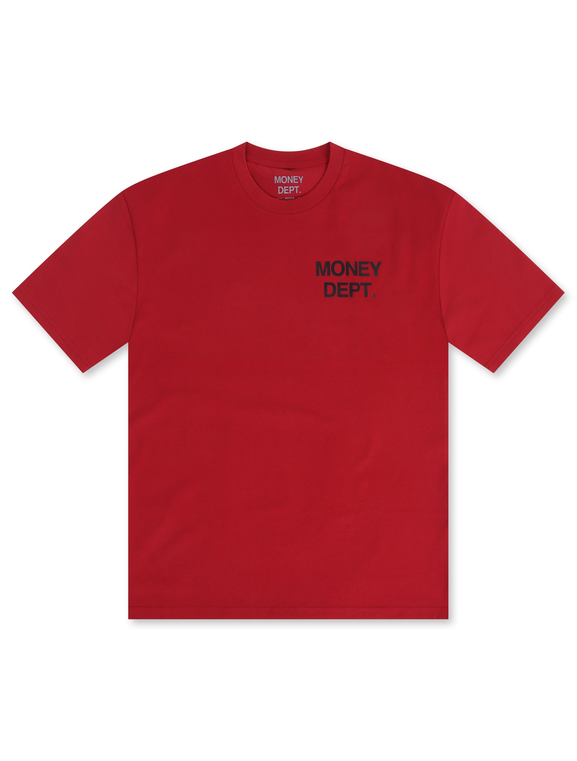 Money Dept. Los Angeles Heavyweight Tee - Burgundy/Black Denim Exchange