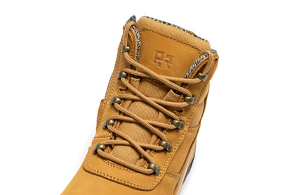 ROCKROOSTER Avalon Black 6 Inch Zip-sided Composite toe Leather Work Boots CP213BK Rock Rooster Footwear Inc