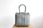 MexiMexi Silver Mexican Handbag - Woven Plastic Bag made in Mexico. MexiMexi