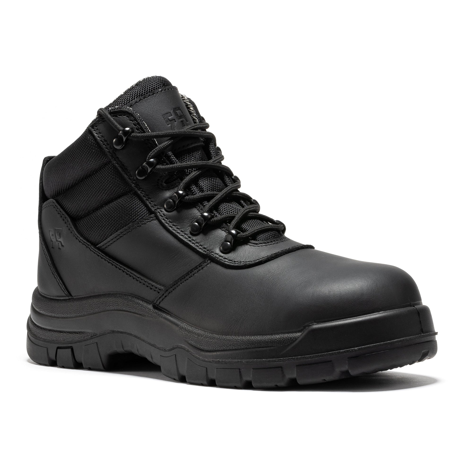 ROCKROOSTER Avalon Black 6 Inch Zip-sided Composite toe Leather Work Boots CP213BK Rock Rooster Footwear Inc