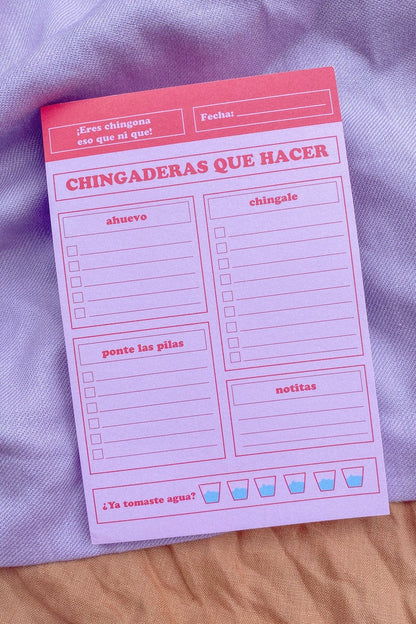 Chingaderas Que Hacer NotePad JZD