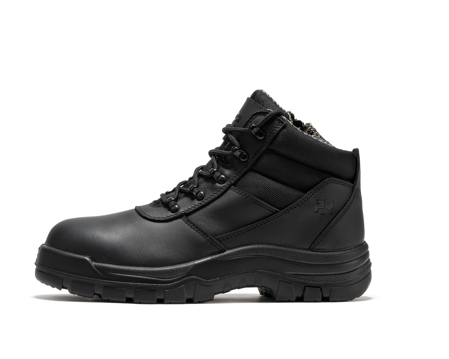 ROCKROOSTER Avalon Black 6 Inch Zip-sided Composite toe Leather Work Boots CP213BK Rock Rooster Footwear Inc