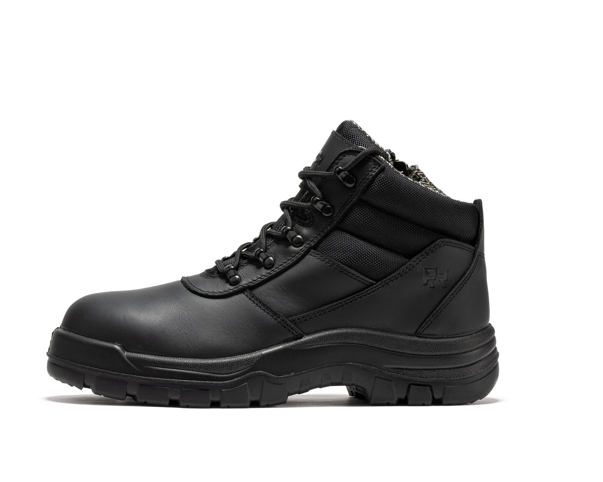 ROCKROOSTER Avalon Black 6 Inch Zip-sided Composite toe Leather Work Boots CP213BK Rock Rooster Footwear Inc
