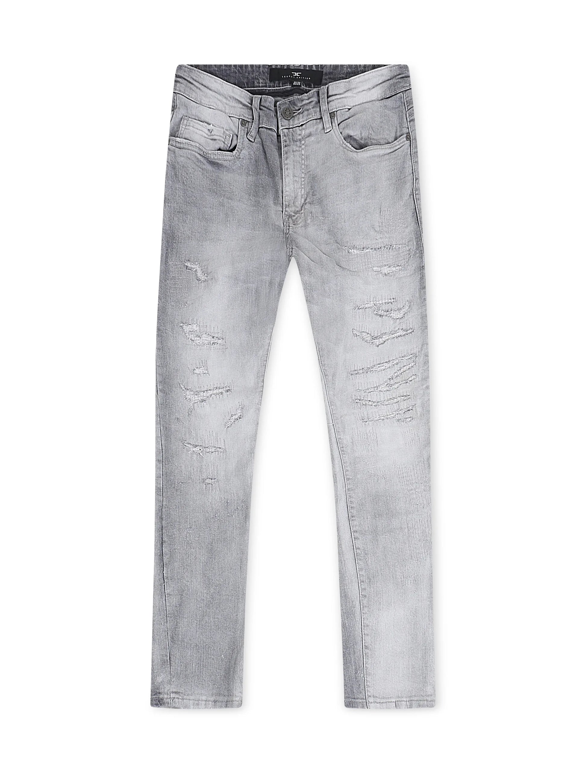 Jordan Craig  Rip and Repair Ross Fit Jeans - Arctic Grey Denim Exchange