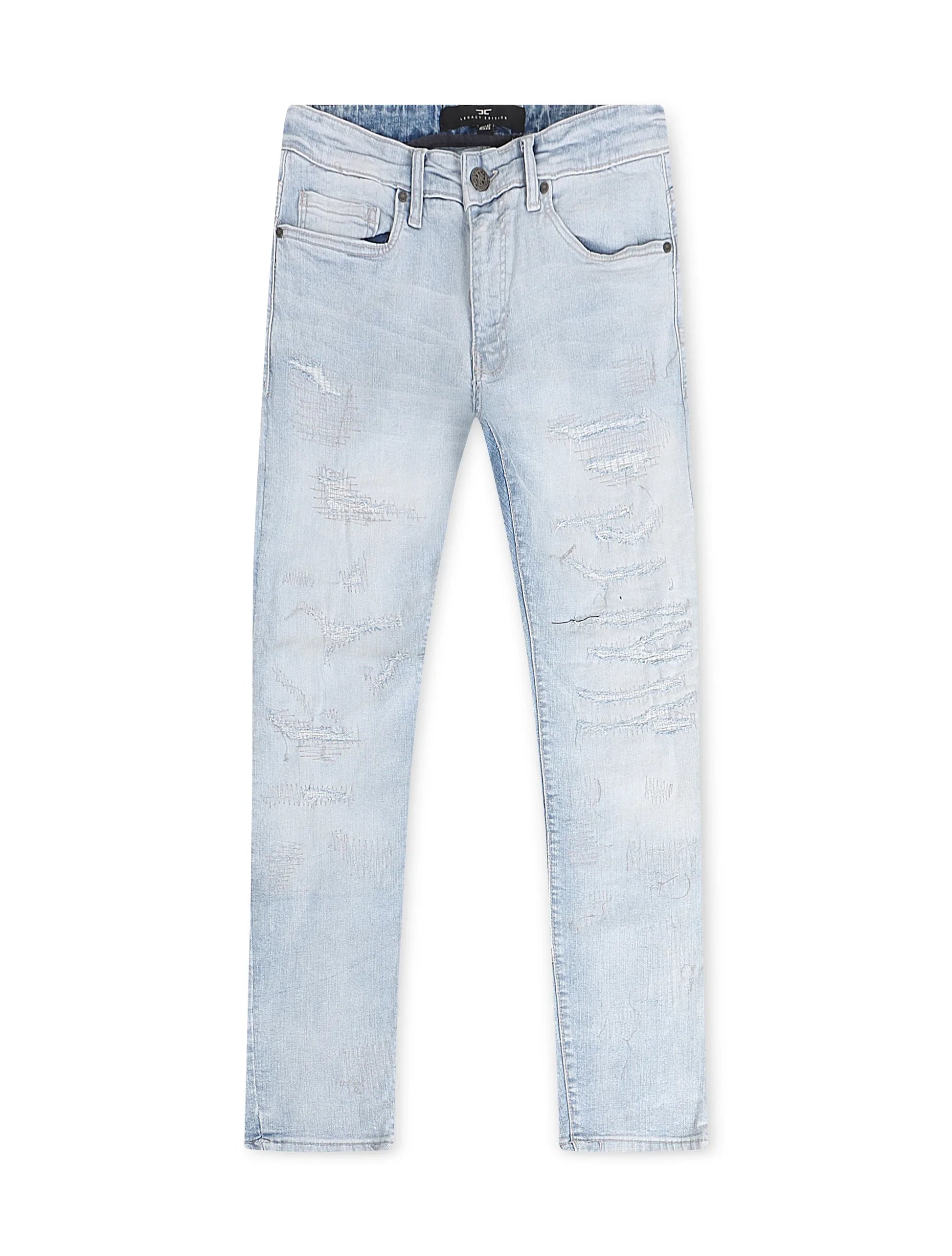 Jordan Craig  Rip and Repair Ross Fit Jeans - Ice Blue Denim Exchange