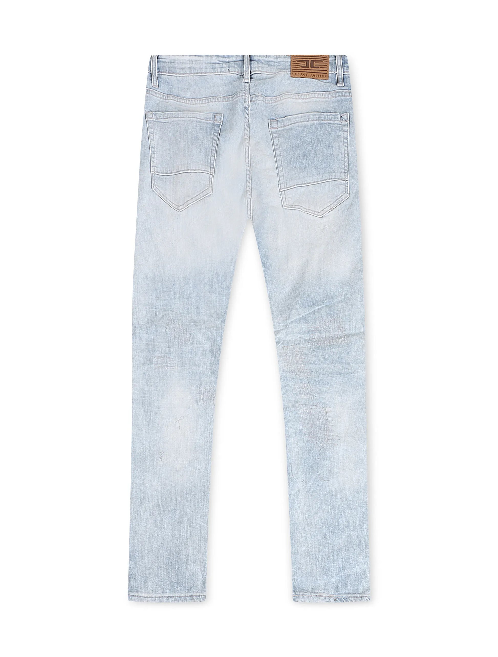 Jordan Craig  Rip and Repair Ross Fit Jeans - Ice Blue Denim Exchange