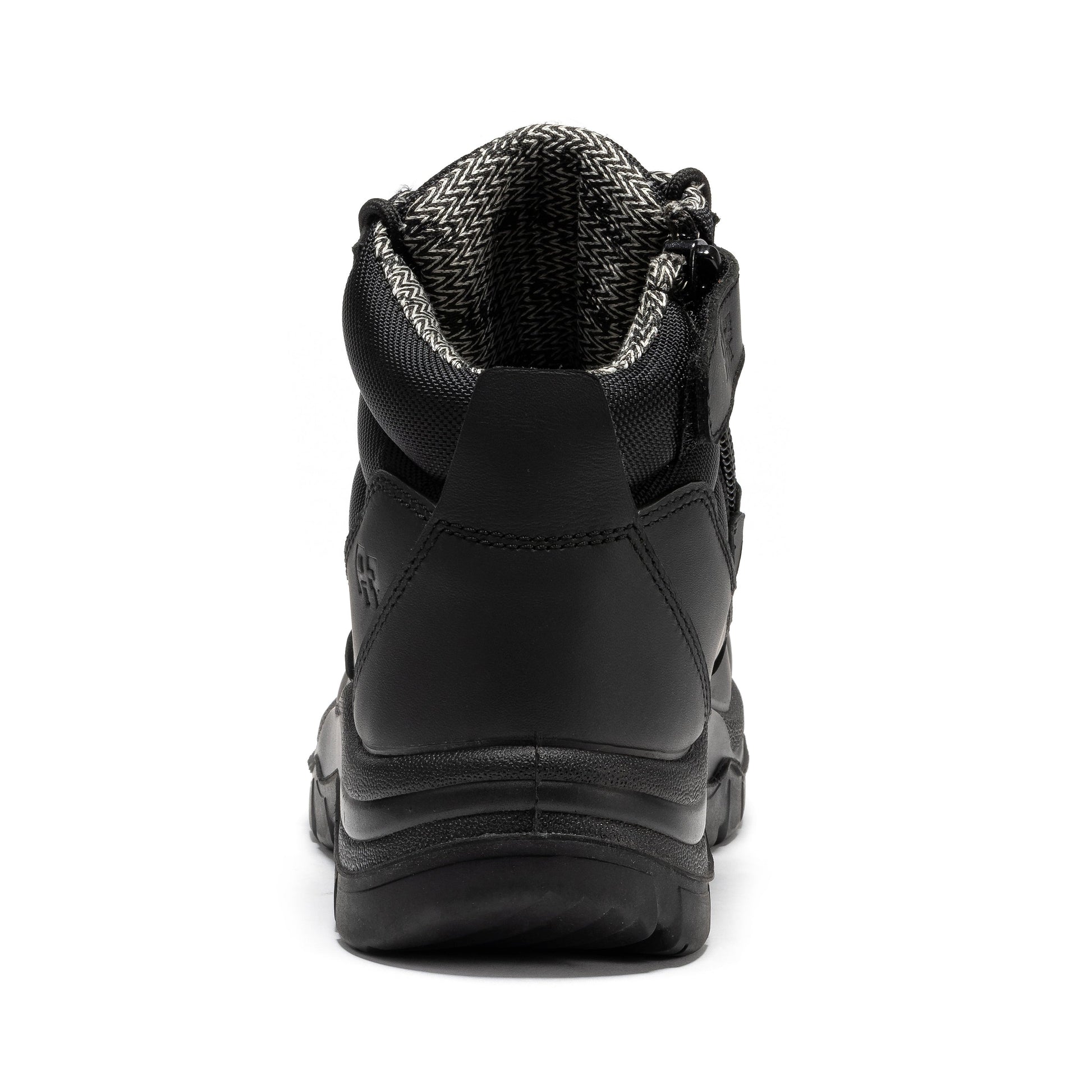 ROCKROOSTER Avalon Black 6 Inch Zip-sided Composite toe Leather Work Boots CP213BK Rock Rooster Footwear Inc