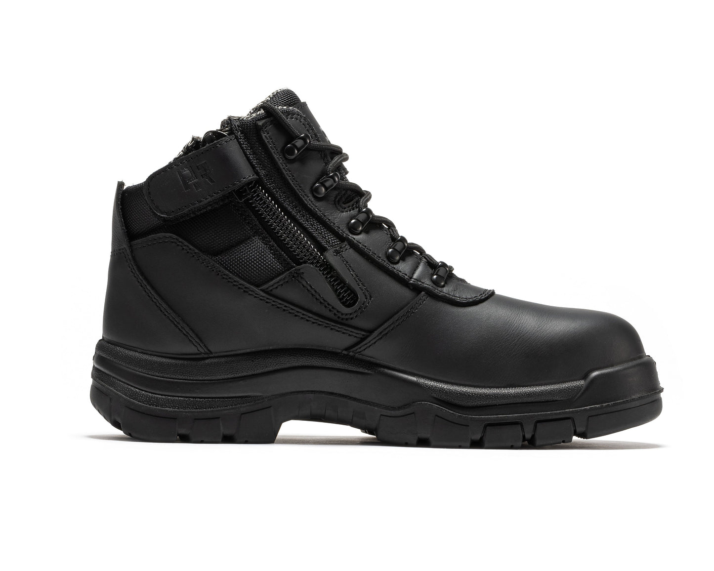 ROCKROOSTER Avalon Black 6 Inch Zip-sided Composite toe Leather Work Boots CP213BK Rock Rooster Footwear Inc