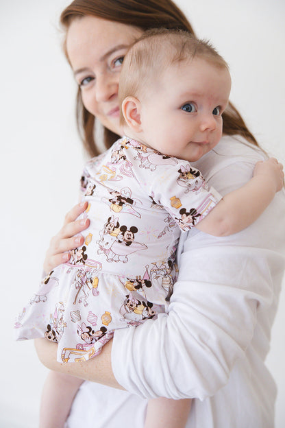 Enchanted Escapades - Bodysuit Dress Blush Lotus
