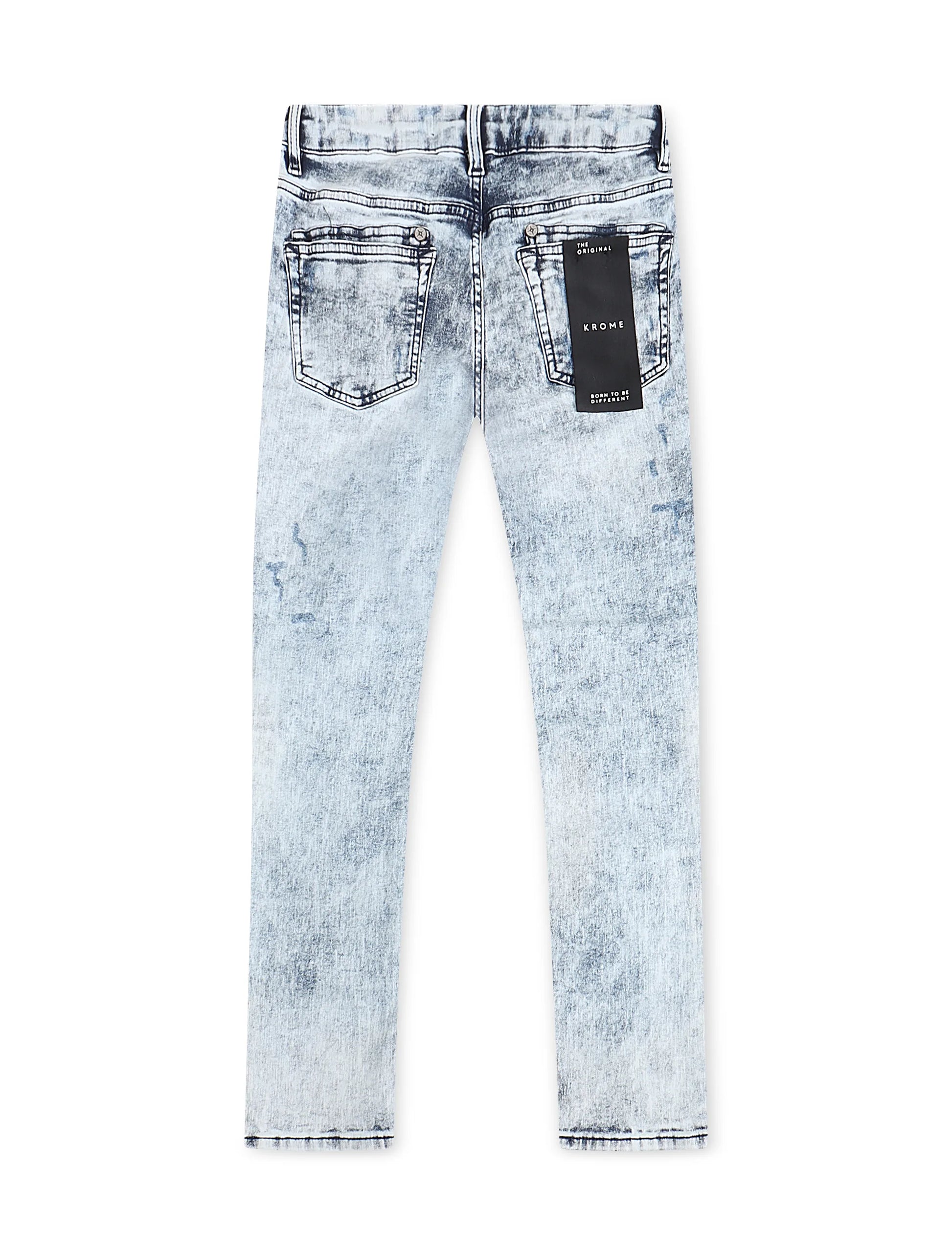 Krome Men's Slim Fit Denim Pants - Marble Denim Exchange