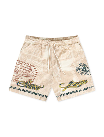 Smoke Rise Fashion Twill Shorts - Papyrus Denim Exchange