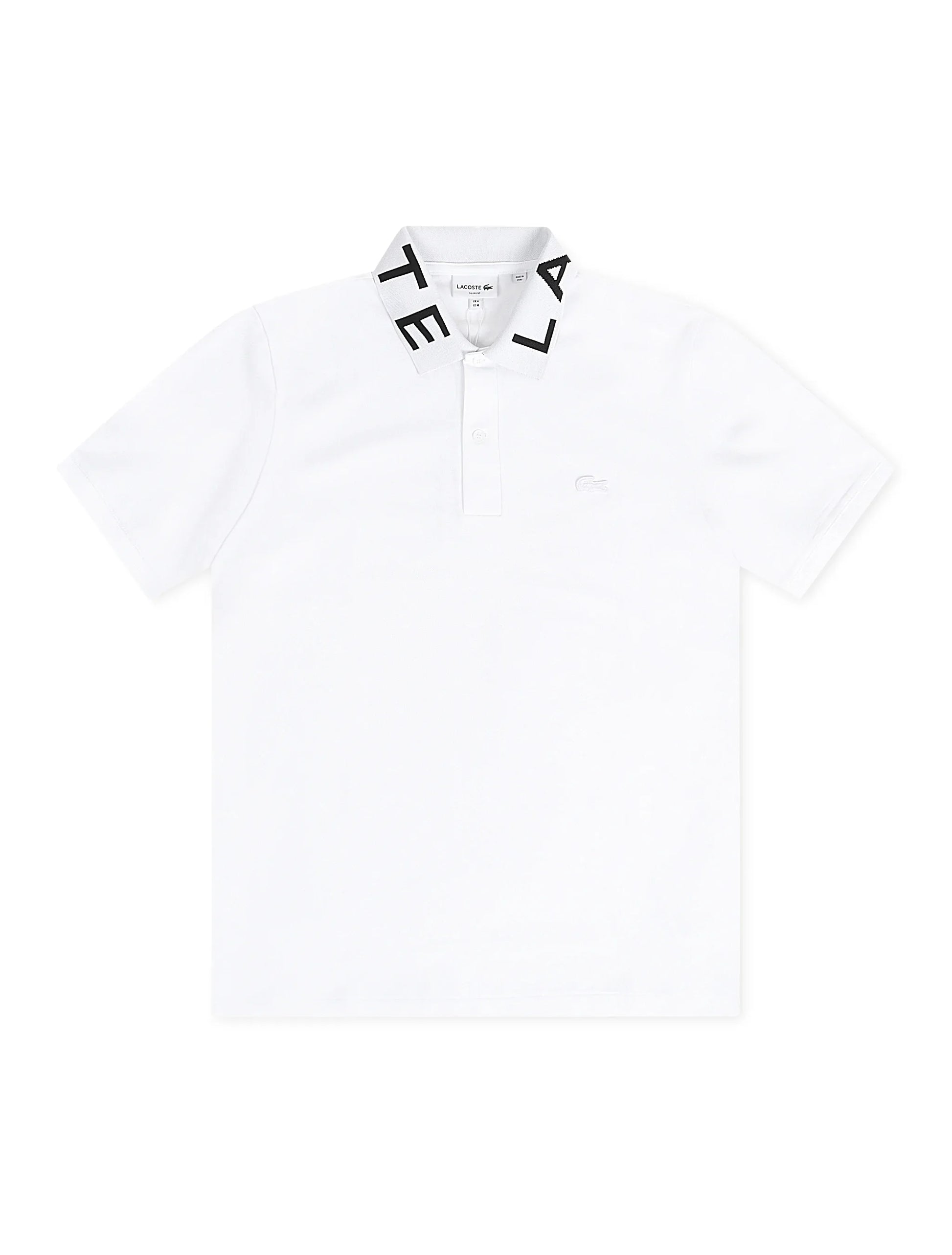Lacoste Slim Fit Branded Polo - White Denim Exchange