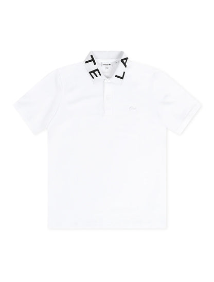 Lacoste Slim Fit Branded Polo - White Denim Exchange