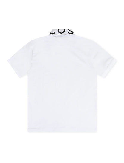 Lacoste Slim Fit Branded Polo - White Denim Exchange
