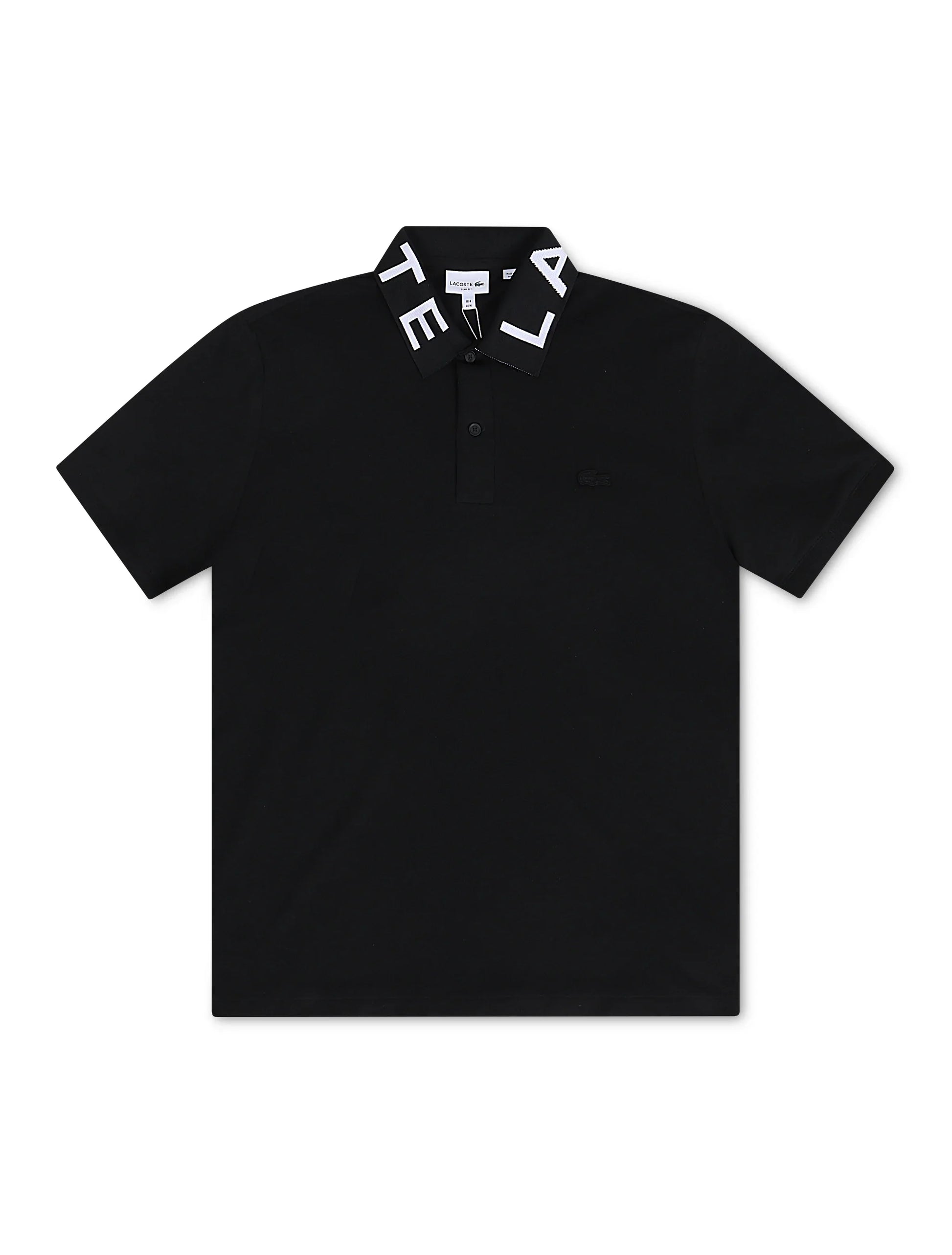 Lacoste Slim Fit Branded Polo - Black Denim Exchange