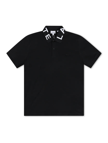 Lacoste Slim Fit Branded Polo - Black Denim Exchange