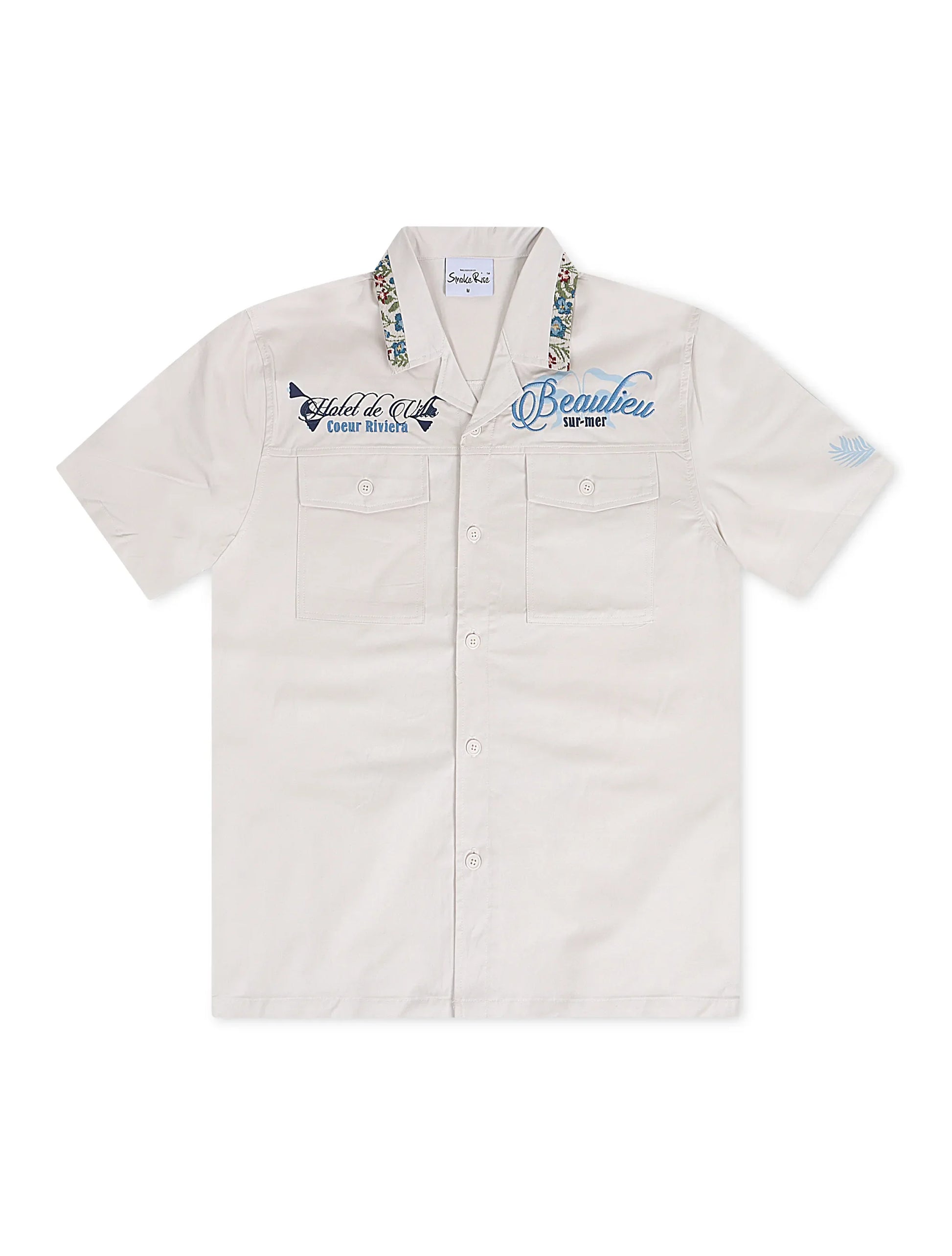 Smoke Rise Button Down Shirt -  Chalk Denim Exchange