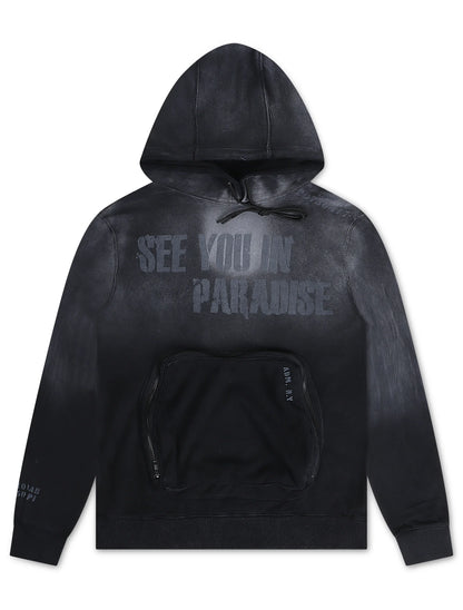 Jordan Craig Paradise Field Tech Cargo Hoodie - Black Denim Exchange