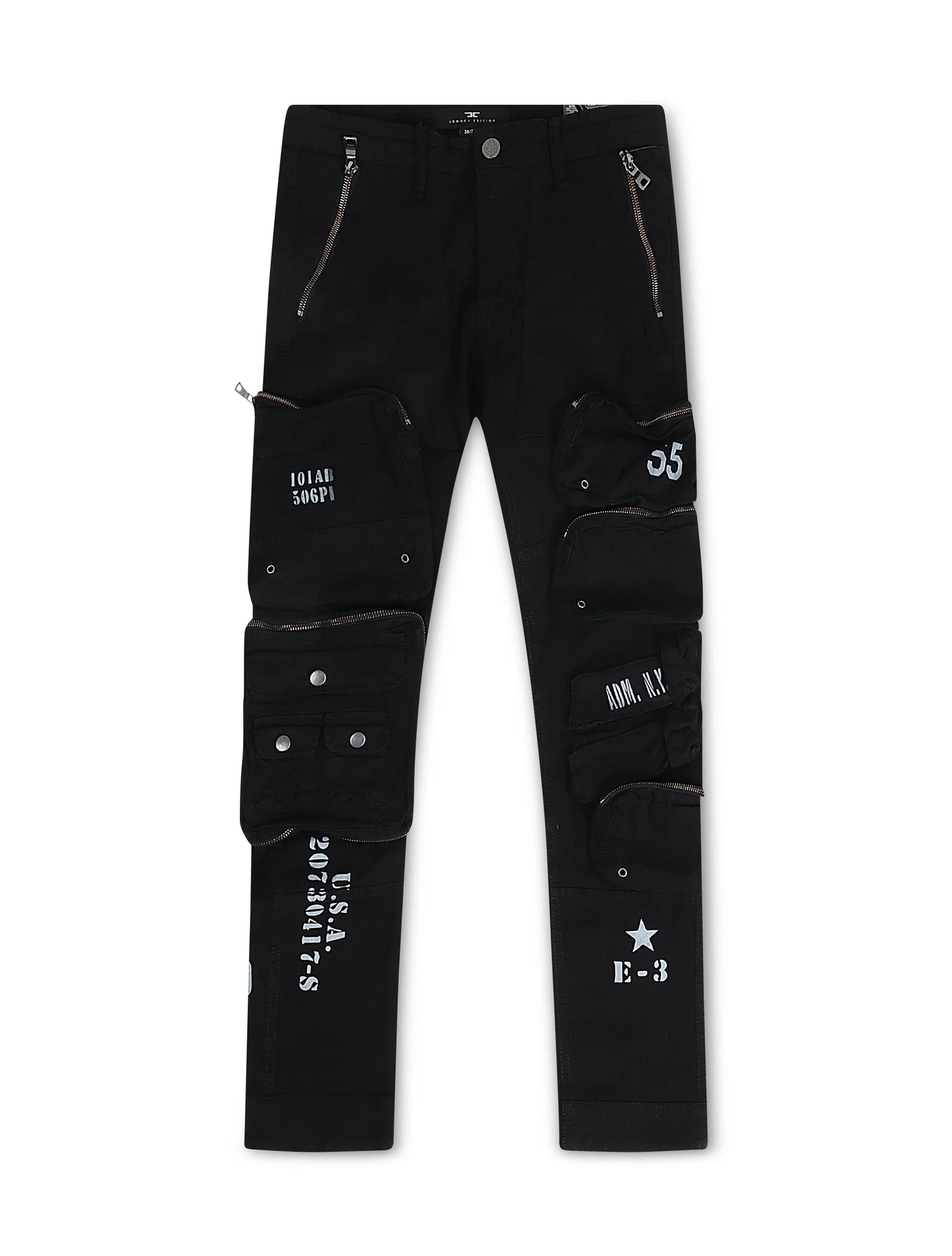 Jordan Craig Field Tech Slim Fit Cargo Pants - Black Denim Exchange