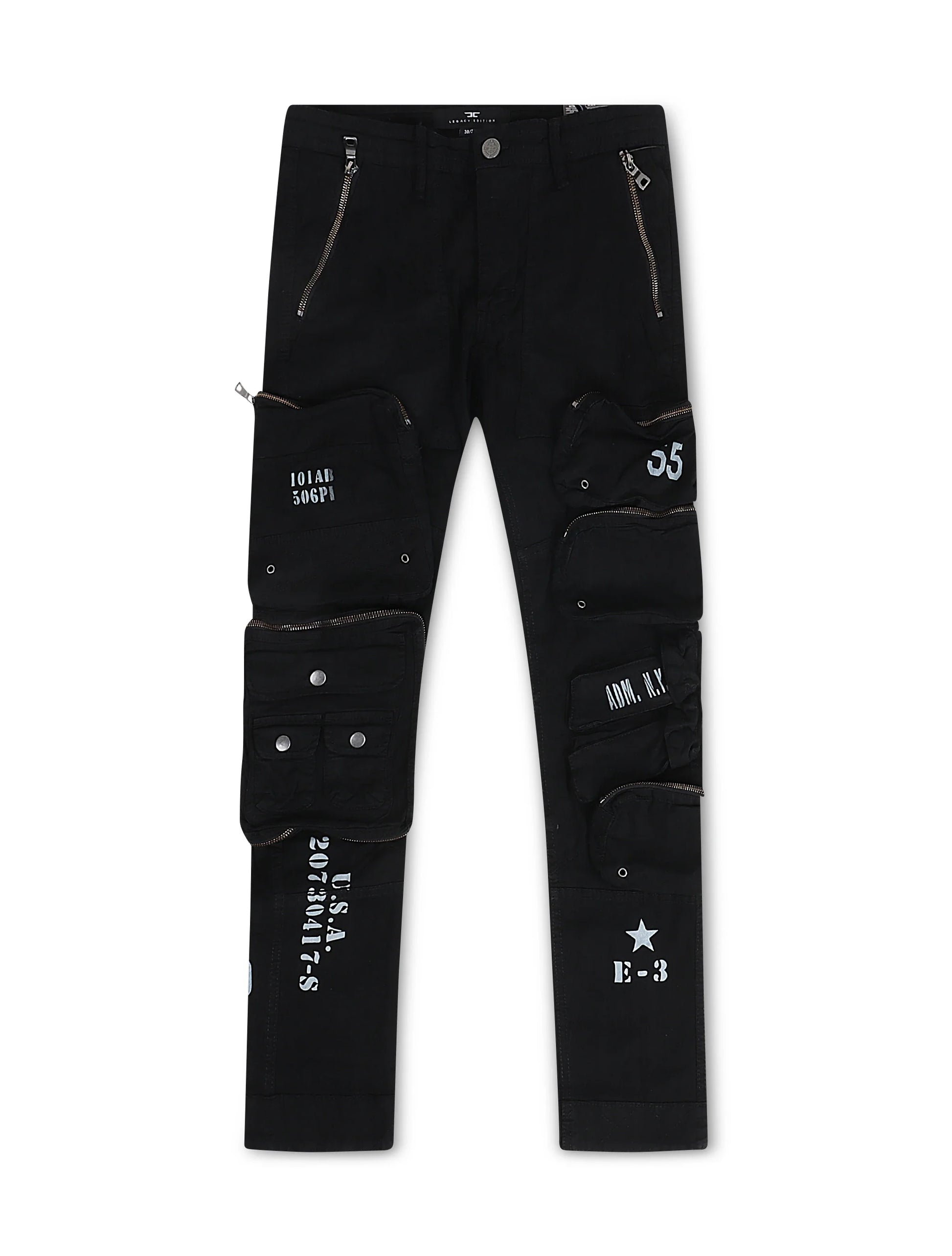 Jordan Craig Field Tech Slim Fit Cargo Pants - Black Denim Exchange