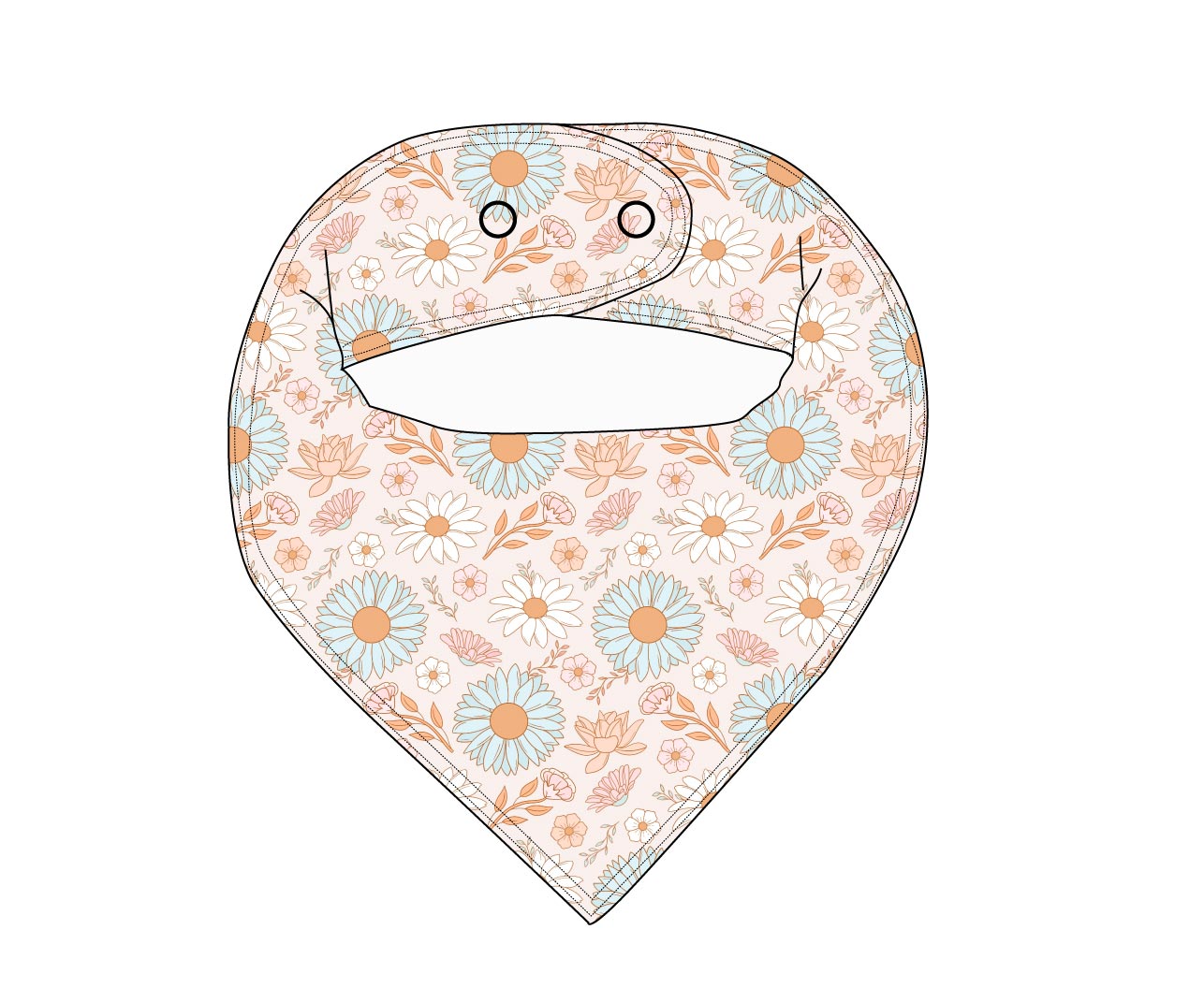 Elle - Bandana Bib Blush Lotus