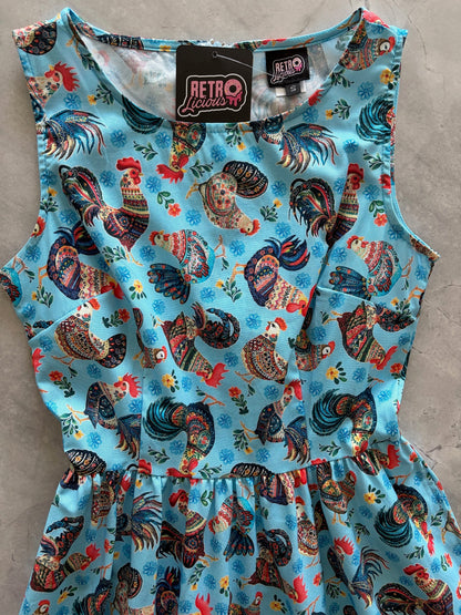 Chicken Vintage Dress Retrolicious