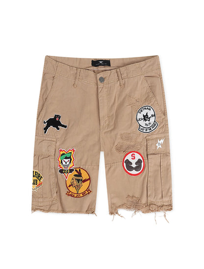 Jordan Craig War Angel Cargo Shorts - Khaki Denim Exchange