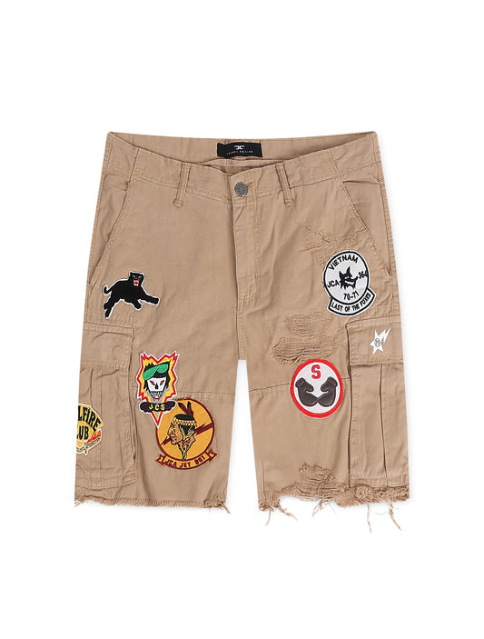 Jordan Craig War Angel Cargo Shorts - Khaki Denim Exchange