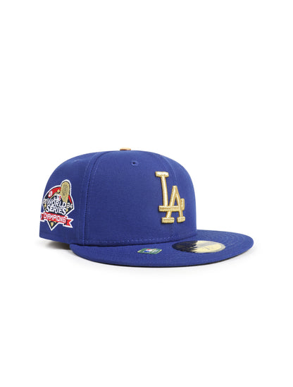 New Era 5950 Gold Collection World Series Hat - Royal Blue/ Gold Denim Exchange