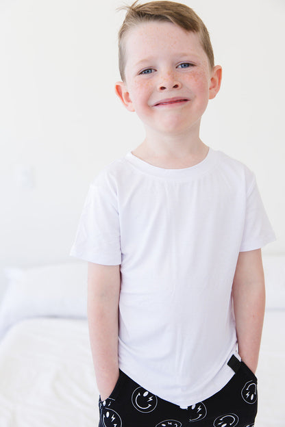 White - Everyday Tee Blush Lotus